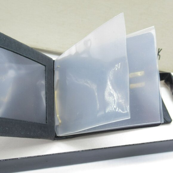 Vintage Men's Swank Black Pig Skiin Wallet & Card Holder Set In Original Box - Picture 9 of 16